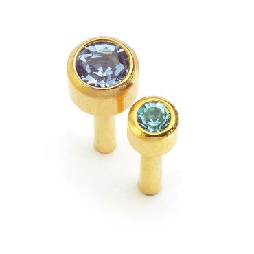 Caflon March Birthstone Ear Piercing Studs 12 pair pack
