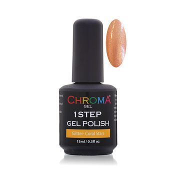Chroma Gel One Step Gel Polish - Coral Stars 15ml