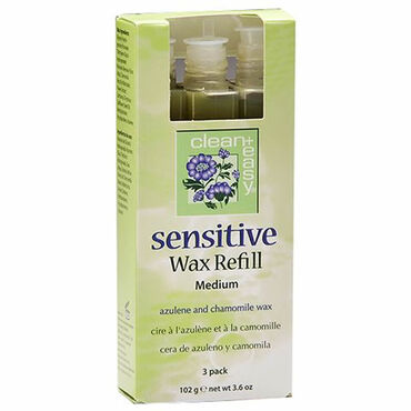 Clean & Easy Sensitive (Azulen) Wax Refill Pack of 3 - Medium