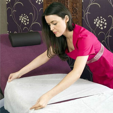Salon Services Large Disposable White Towels Pack of 10