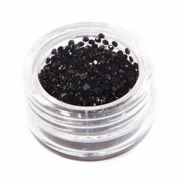 Star Nails Rhinestones Pack of 300 - Jet