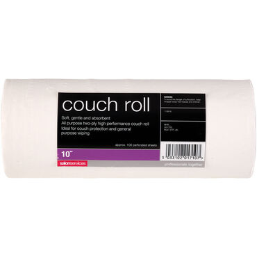 Salon Services Couch Roll White 40m - 10 Inch
