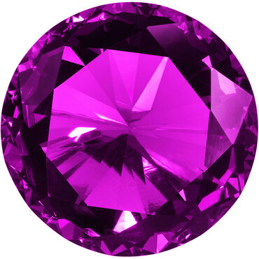 Star Nails Rhinestones Pack of 300 - Fuscia