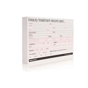 Salon Services Beauty Record Card 50 Pack