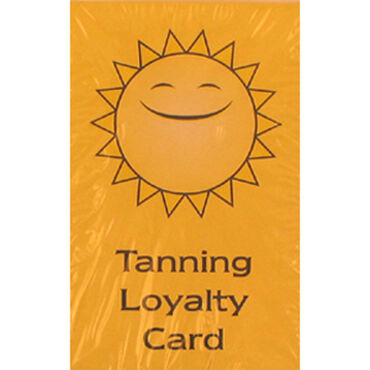 Salon Services Sunbed Loyalty Cards Pack of 100