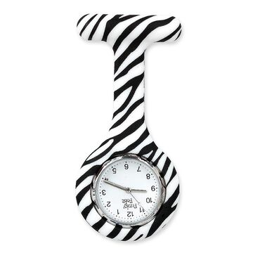 Funky Fobz Analogue Silicone Fob Watch Zebra