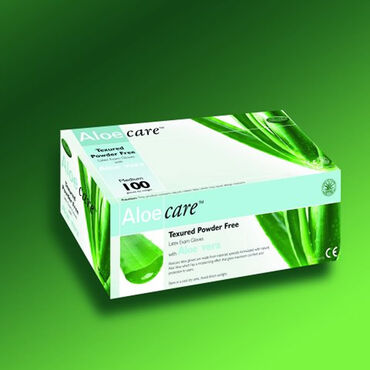 Aloecare Powder Free Latex Gloves - Large