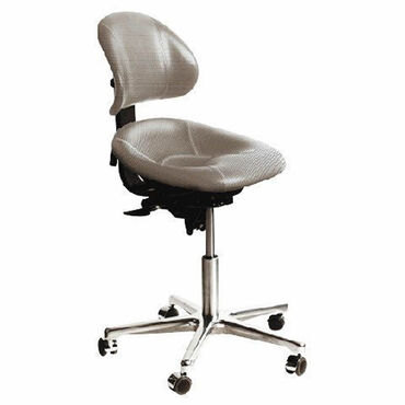 Beauty Express Support Stool Silver Disc