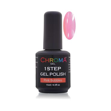 Chroma Gel One Step Gel Polish - Pink Bubbles 15ml