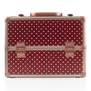 Salon Services Carina Beauty Box Medium Marsala Polka