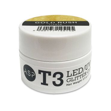 ASP T3 LED UV Glitter Gel - Gold 3.5g