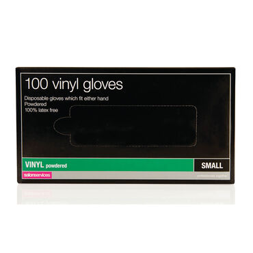 Salon Services Disposable Vinyl Gloves Pack of 100 - Small