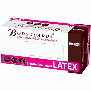 Body Guards Latex Medical Gloves - Medium