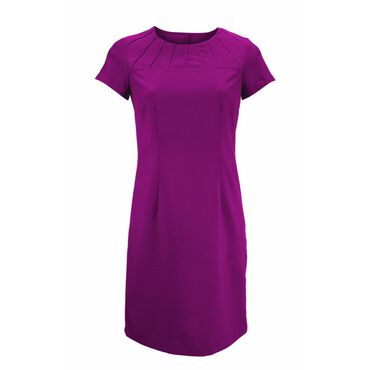 Alexandra Women's Satin Trim Tunic - Raspberry