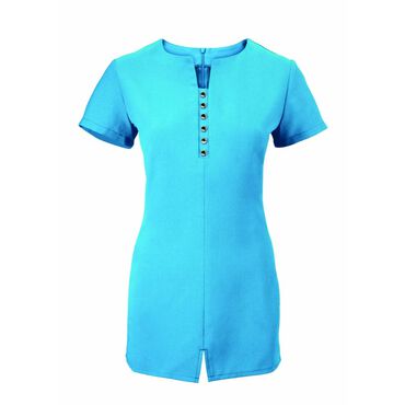Alexandra Women's Notch Neck Tunic - Peacock