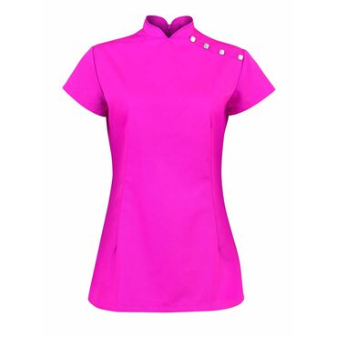 Alexandra Women's Stand Collar Beauty Tunic - Pink