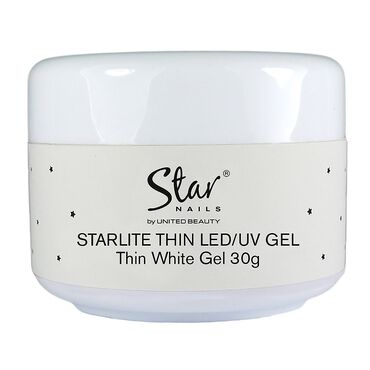 Star Nails Starlite Thin LED/UV Gel - White 30g