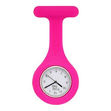 Funky Fobz Analogue Silicone Fob Watch Hot Pink