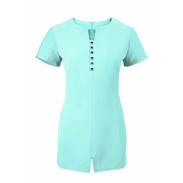 Alexandra Women's Notch Neck Tunic - Teal