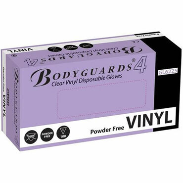Body Guards Vinyl Gloves Pack of 100 - Medium