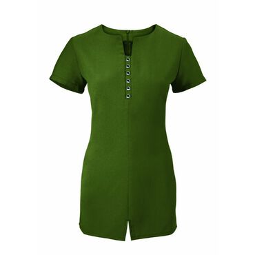 Alexandra Women's Notch Neck Tunic - Olive