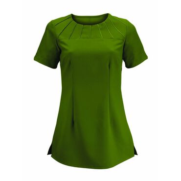 Alexandra Women's Satin Trim Tunic - Olive