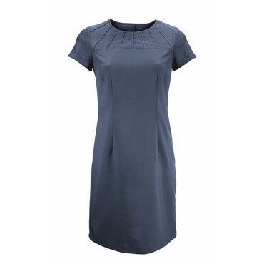 Alexandra Women's Satin Trim Tunic - Charcoal