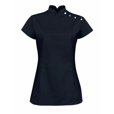 Alexandra Women's Stand Collar Beauty Tunic - Black